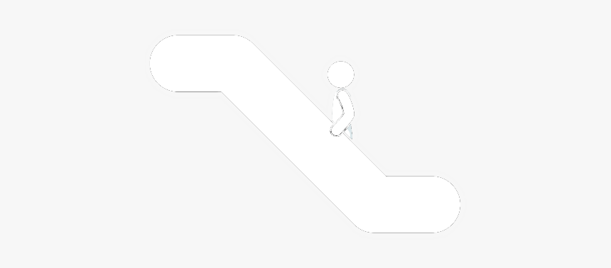 Escalator White Icon Png, Transparent Png, Free Download