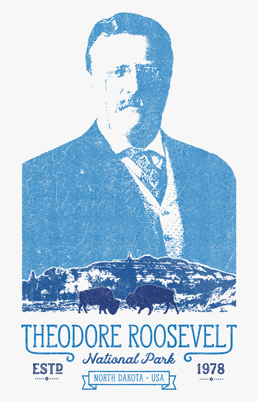 T-shirt Design By Mancamoes For Theodore Roosevelt - Poster, HD Png Download, Free Download