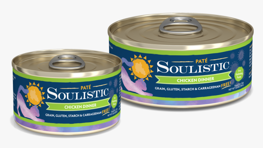 Soulistic Pates Chicken Lg Sm Cans V1r1 - Soulistic Tuna And Salmon, HD Png Download, Free Download