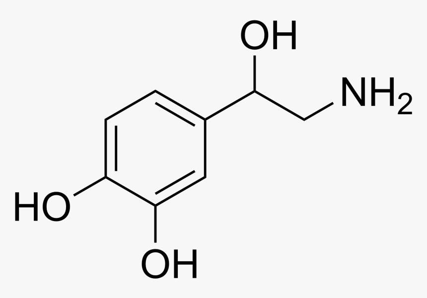 Norepinephrine Structure - Norepinephrine Png, Transparent Png, Free Download