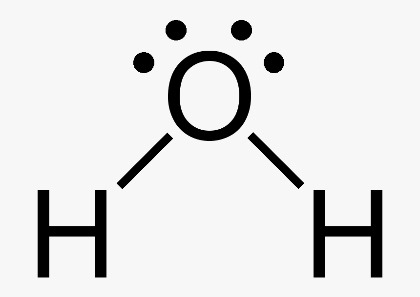 Water Molecular Structure Png - Water Lewis Structure, Transparent Png, Free Download