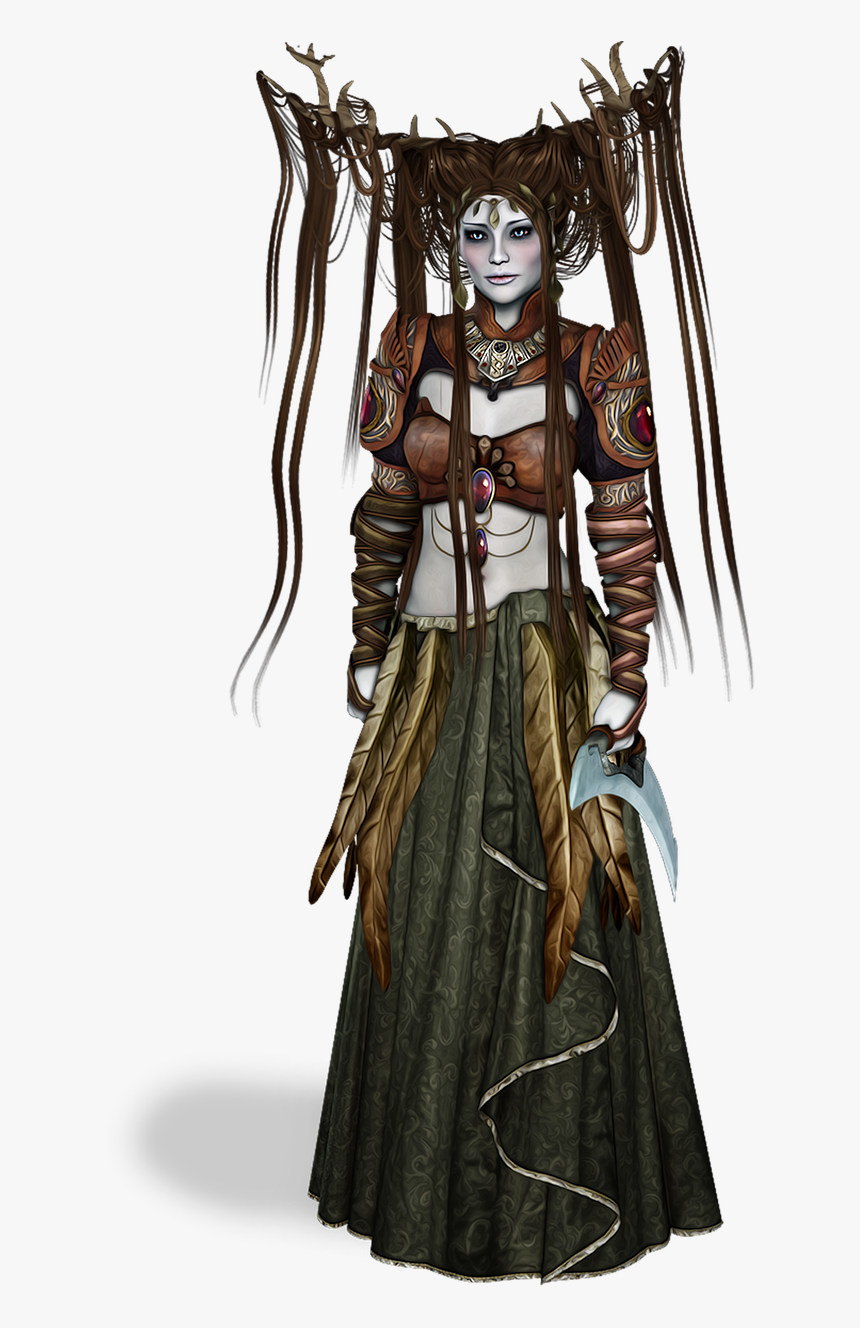 Druid D&d Female Elf, HD Png Download, Free Download