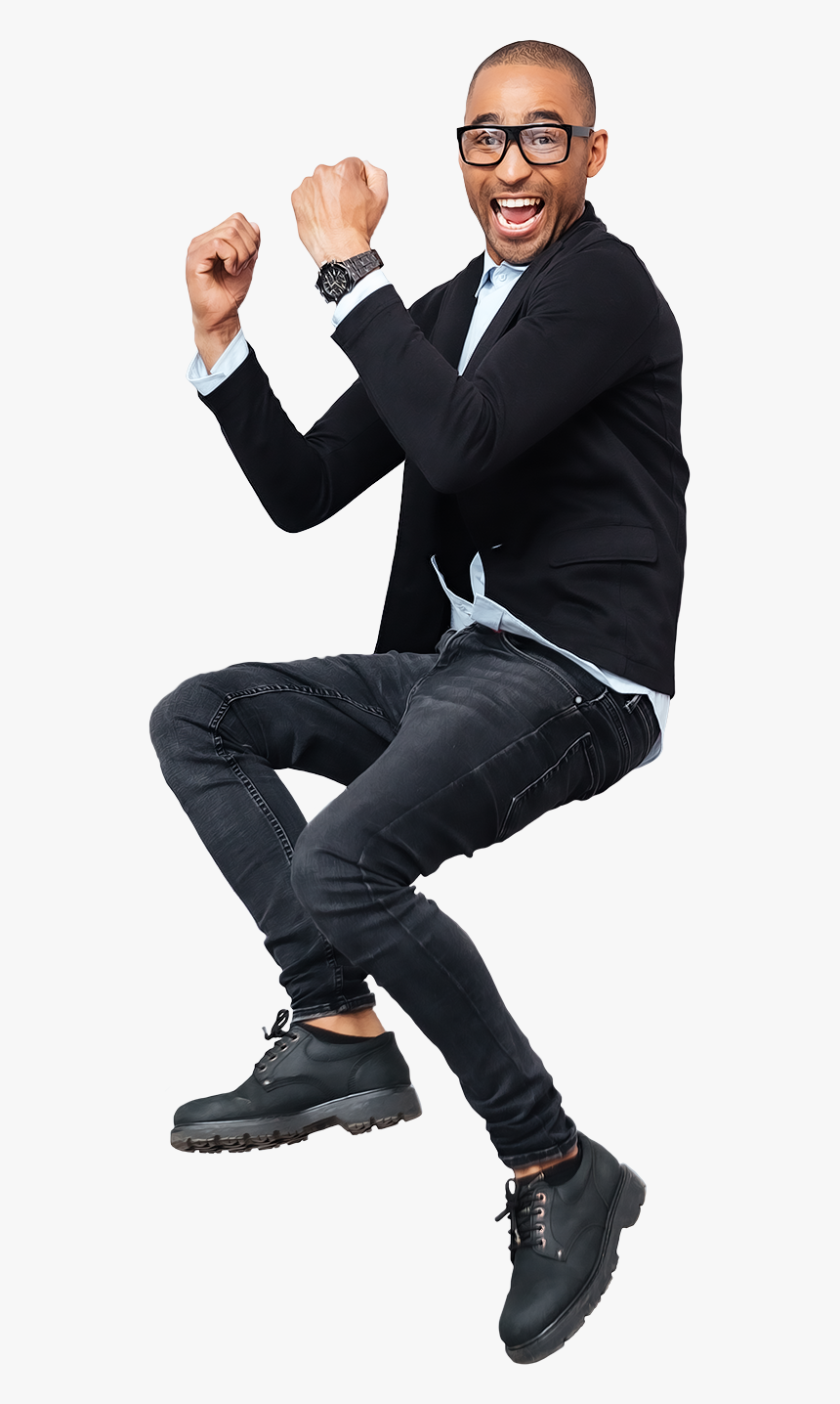 Guy Standing Png - Pessoa Pulando Png, Transparent Png, Free Download