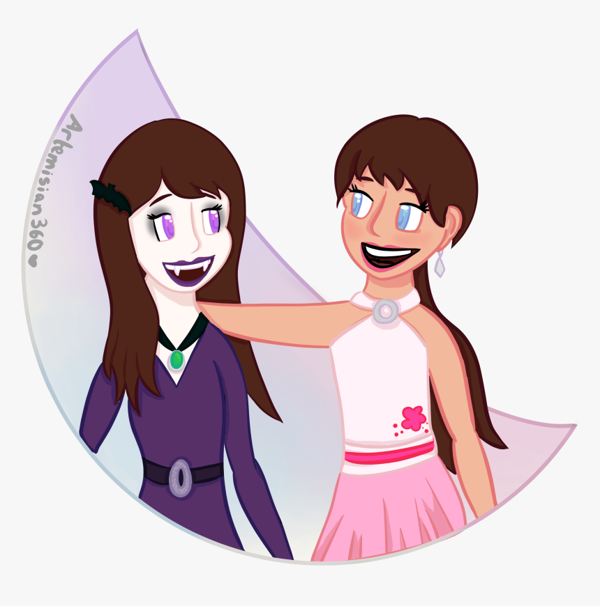 Vampire Sisters - Cartoon, HD Png Download, Free Download