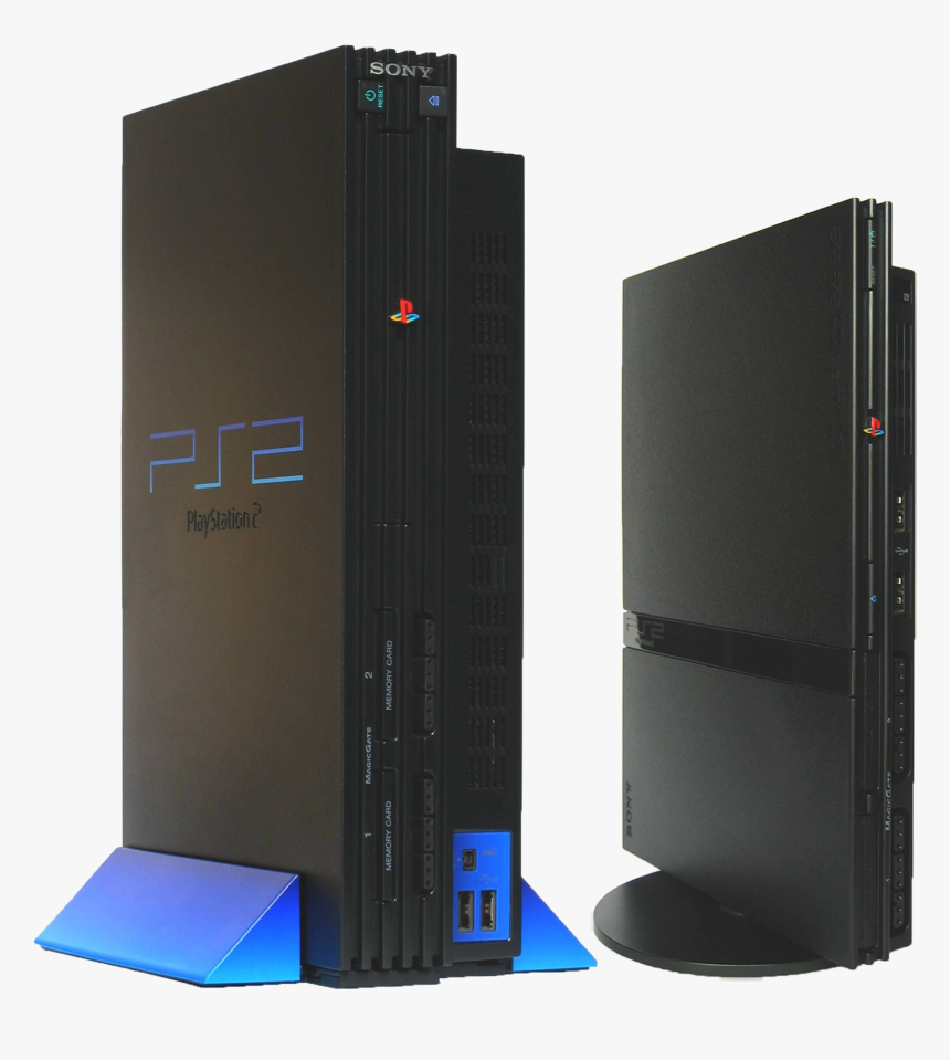 Playstation 2 Comparison - Playstation 2 Fat, HD Png Download, Free Download