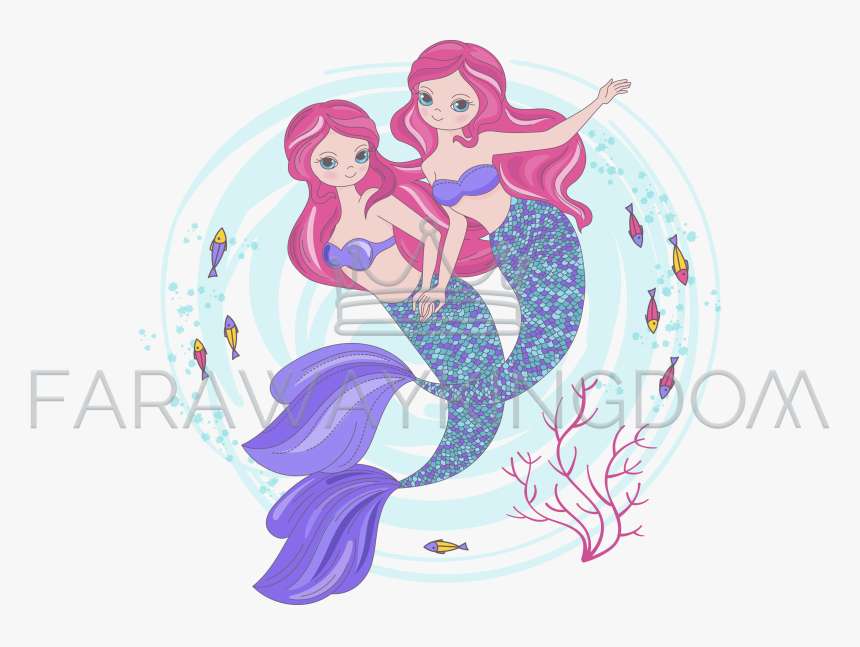 Cartoon Mermaid, HD Png Download, Free Download