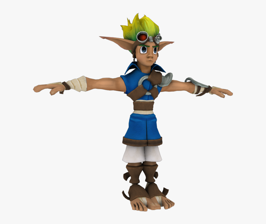 Jak And Daxter Png - Jak And Daxter Character Model, Transparent Png, Free Download