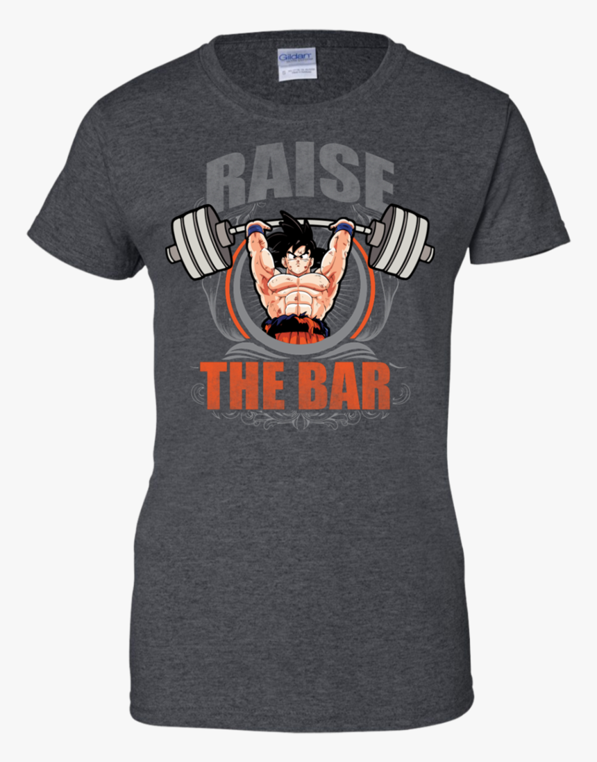 Raise The Bar Goku Spirit Bomb Shoulder Barbell Press - T-shirt, HD Png Download, Free Download