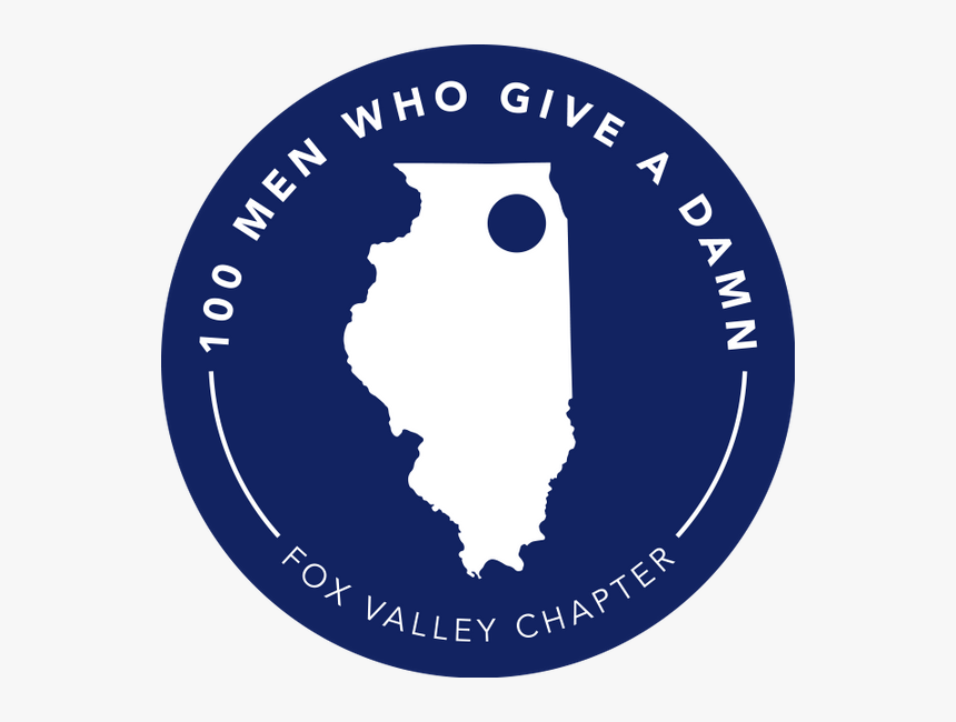 100menwhogiveadamnlogo Navycircle - Map Of Illinois, HD Png Download, Free Download