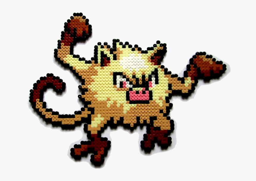 A Cute Little Mankey, Made With Perler Beads It"s About - Mankey Sprite Fire Red, HD Png Download, Free Download