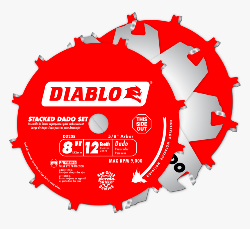 Diablo Circular Saw Blades Lowes Demo Demon Blade Review - Diablo Dado Blade, HD Png Download, Free Download