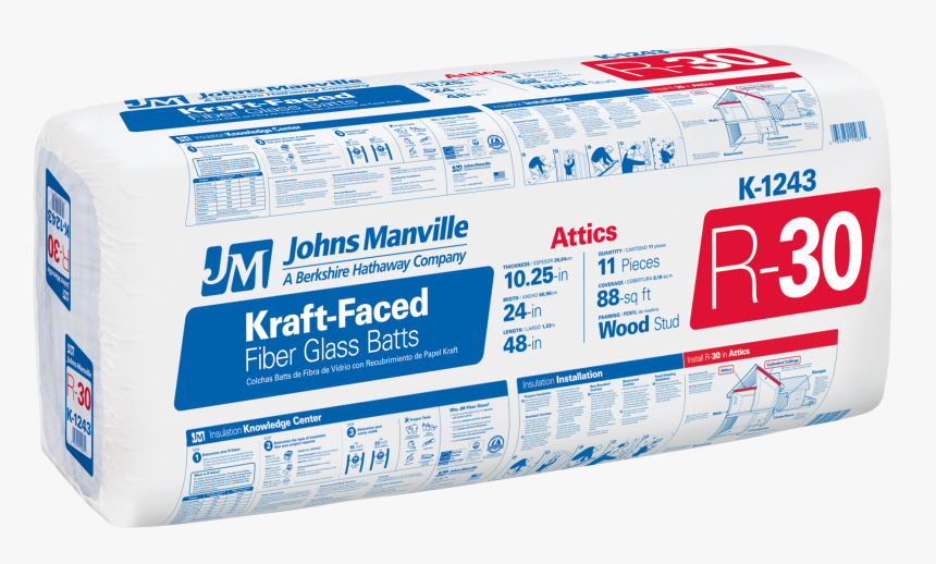 John Manville R 30 Insulation, HD Png Download, Free Download
