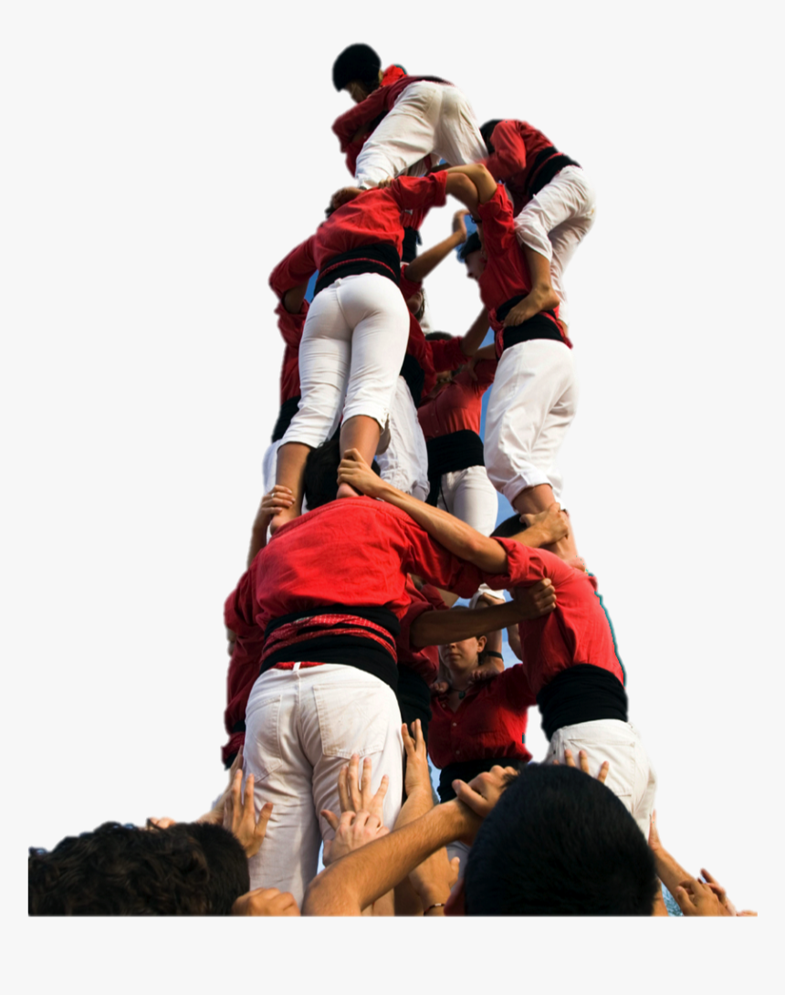 Human Tower In Catalonia - Teamwork High Performing Teams, HD Png Download, Free Download