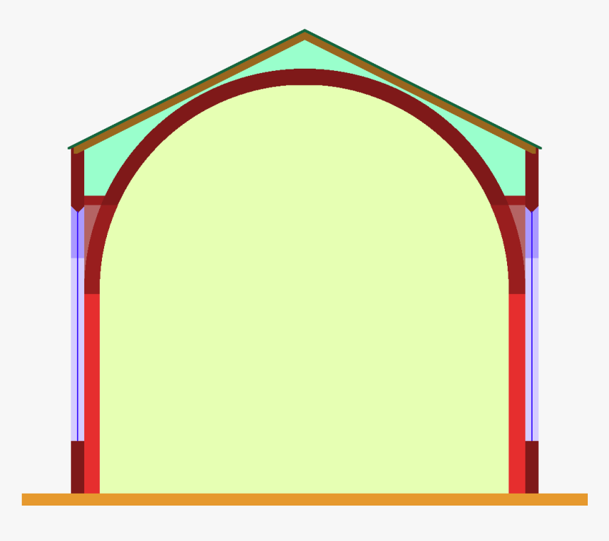Aisleless Church With Barrel-vault - Nave, HD Png Download, Free Download