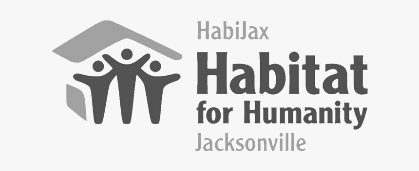 All Client Logos Bw 0021 Habitat Jax - Graphic Design, HD Png Download, Free Download