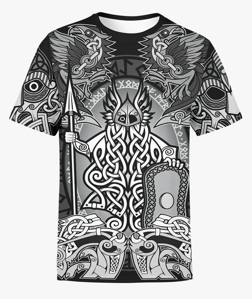 Shirt S The Odin Shirt Odin T Shirt - Monochrome, HD Png Download - kindpng