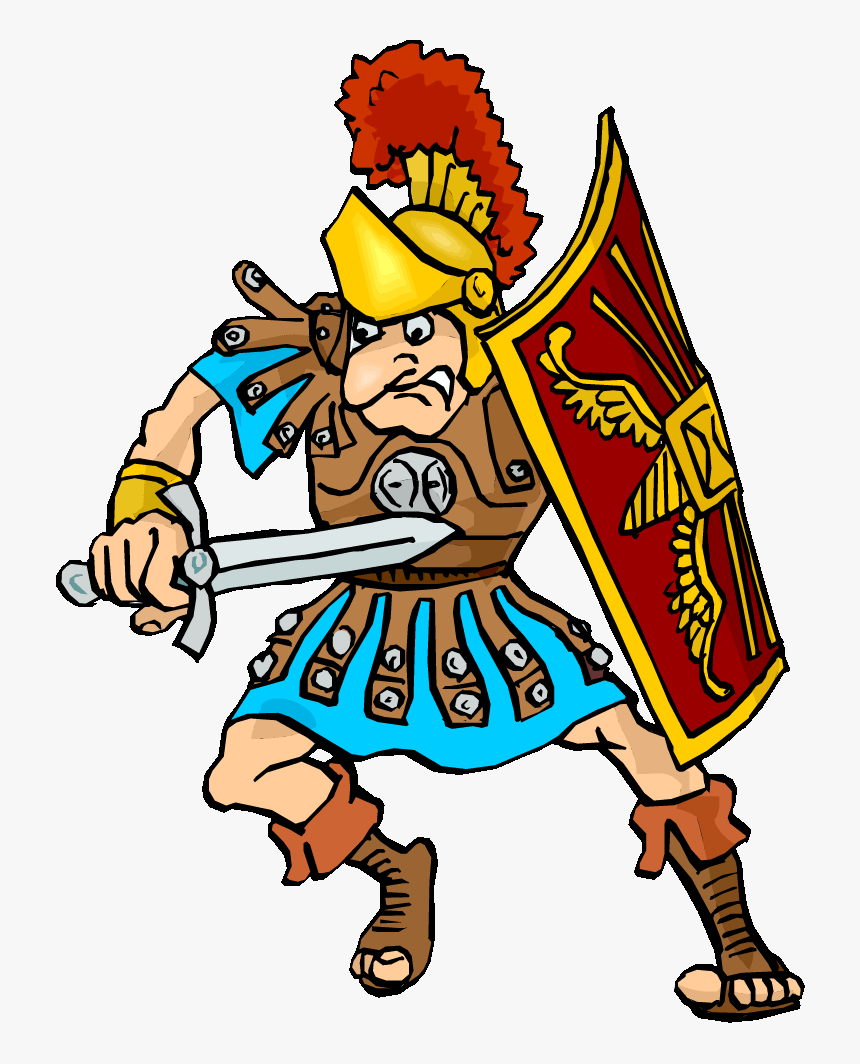 Roman Warriors Clipart Roman Person - Ancient Roman Soldier Gif, HD Png Download, Free Download