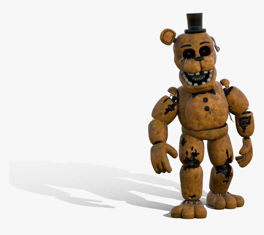 Pbr Transparent Background Hd Withered Golden Freddy - Withered Golden Freddy Sfm, HD Png Download, Free Download