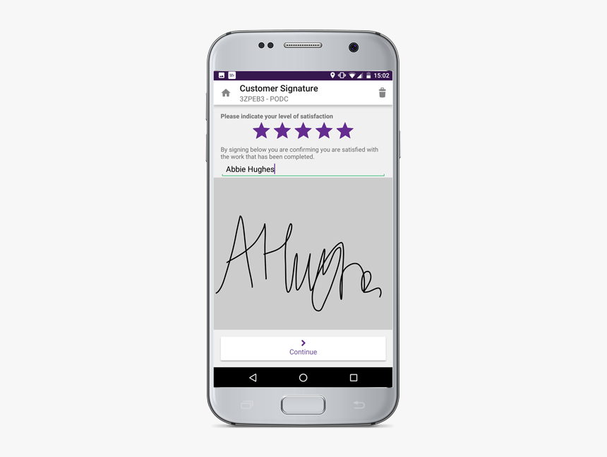 Signature On Mobile Screen, HD Png Download, Free Download