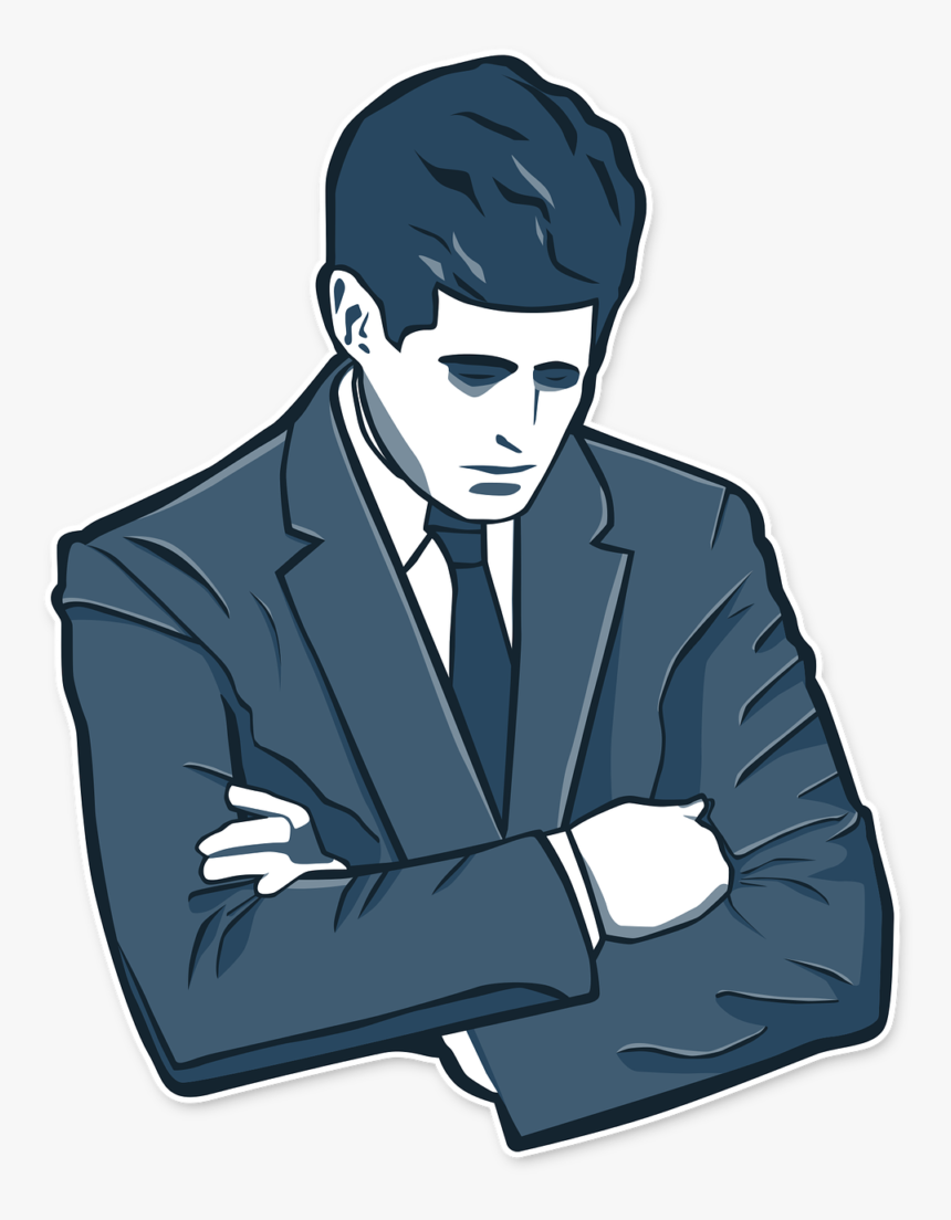 Kennedy, John, John F Kennedy, America, Usa, Dead - John F Kennedy Cartoon Sad, HD Png Download, Free Download