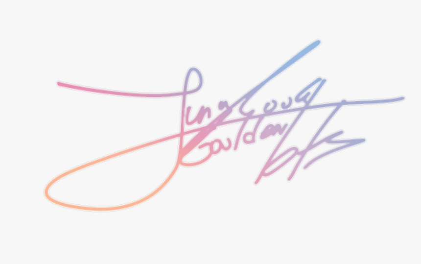 #jungkook #bts #firma #png - Bts Jungkook Signature Png, Transparent Png, Free Download