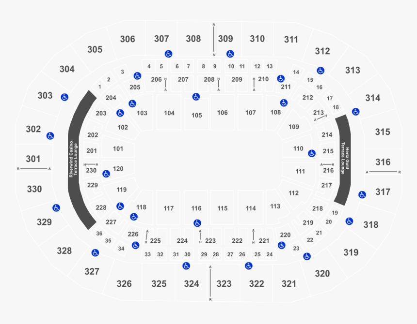 Chesapeake Energy Arena Seating Chart With Prices, HD Png Download, Free Download