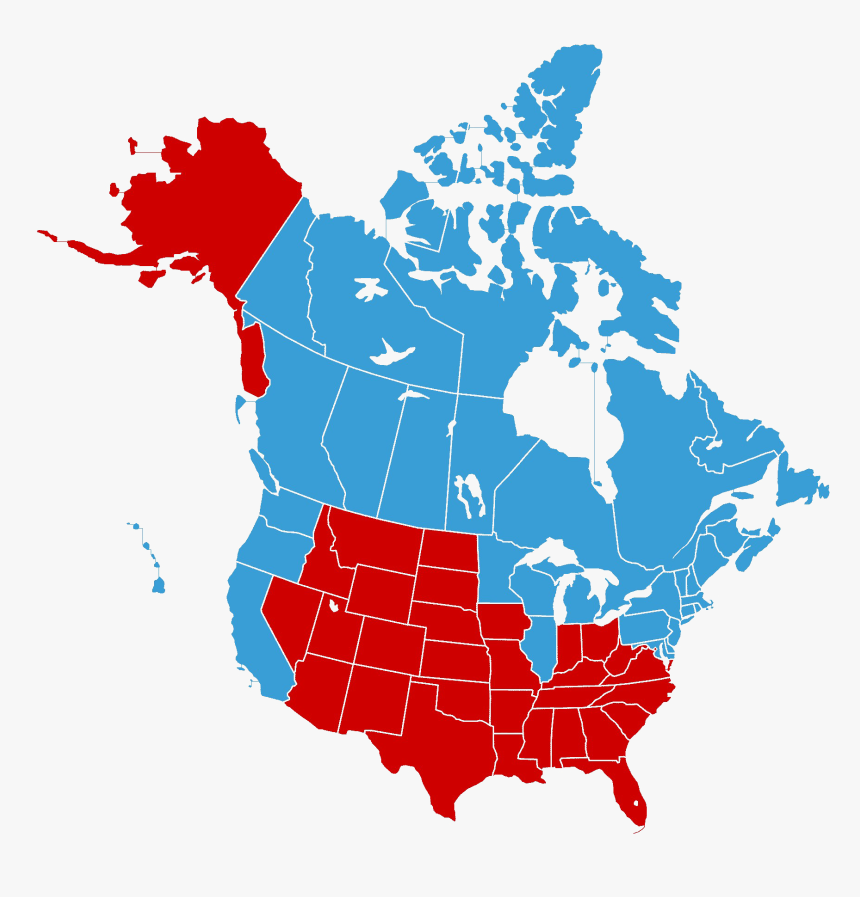 North America Map Transparent - Zombie Deer Disease Map, HD Png Download, Free Download