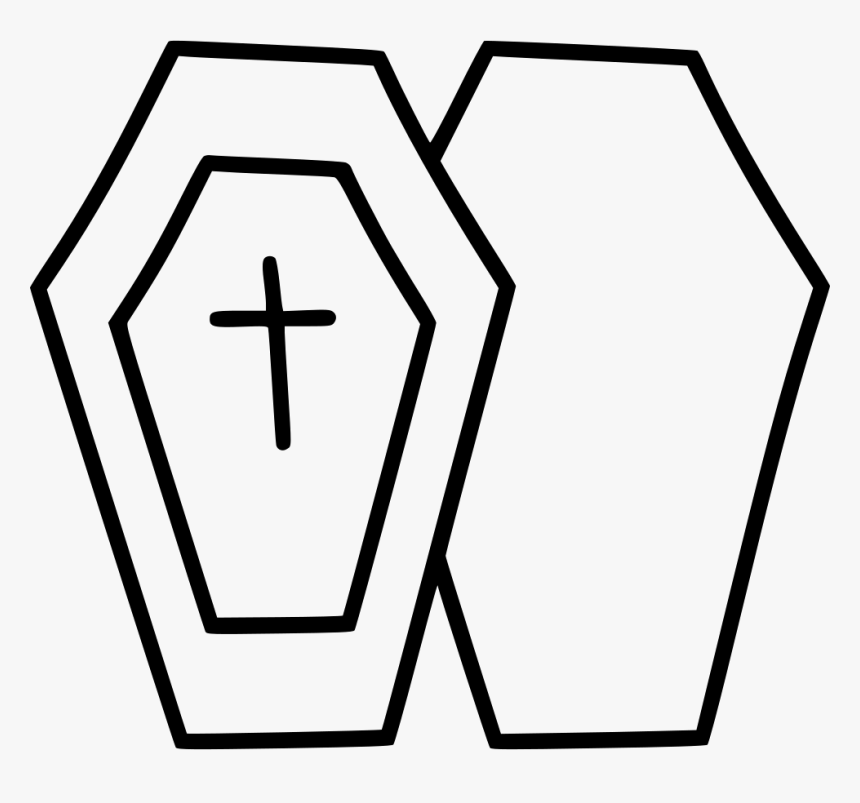 Coffin Casket Cross Death Funeral - Coffin, HD Png Download, Free Download