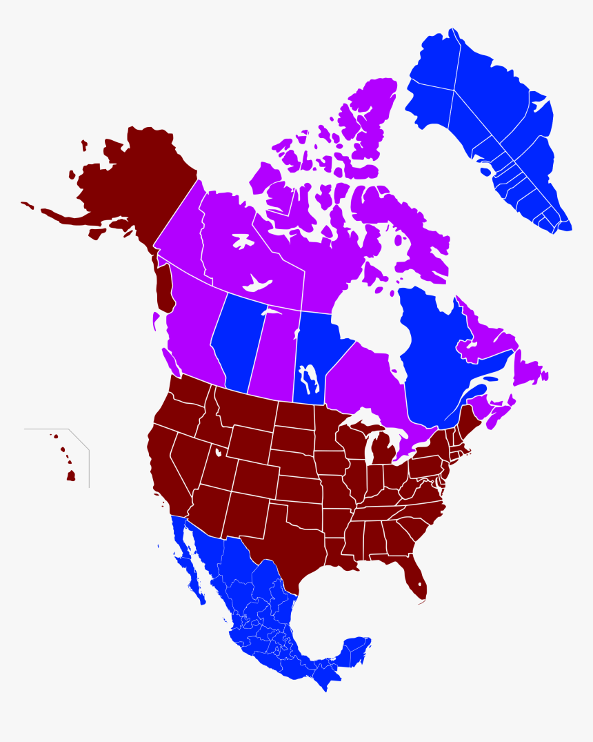 Transparent North America Clipart - Income Map Of North America, HD Png Download, Free Download