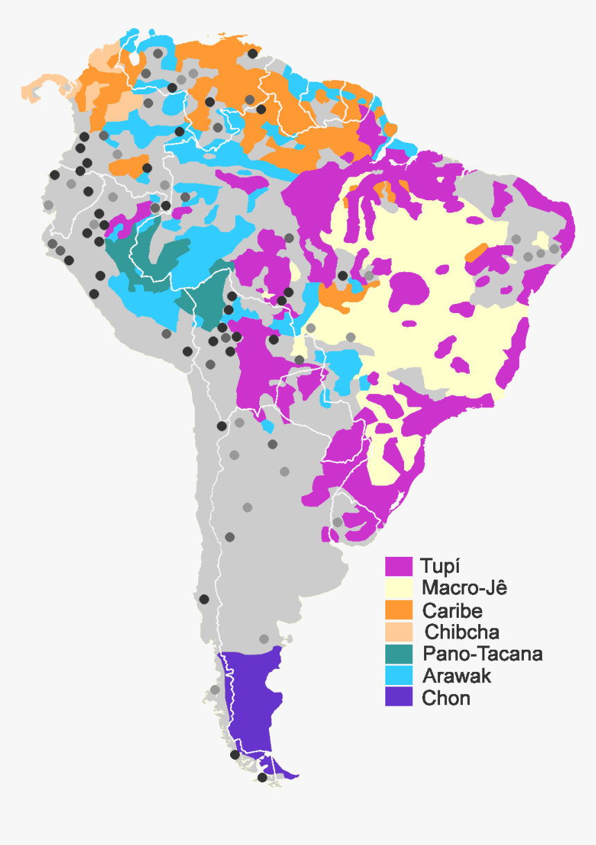 South America Native Map, HD Png Download, Free Download