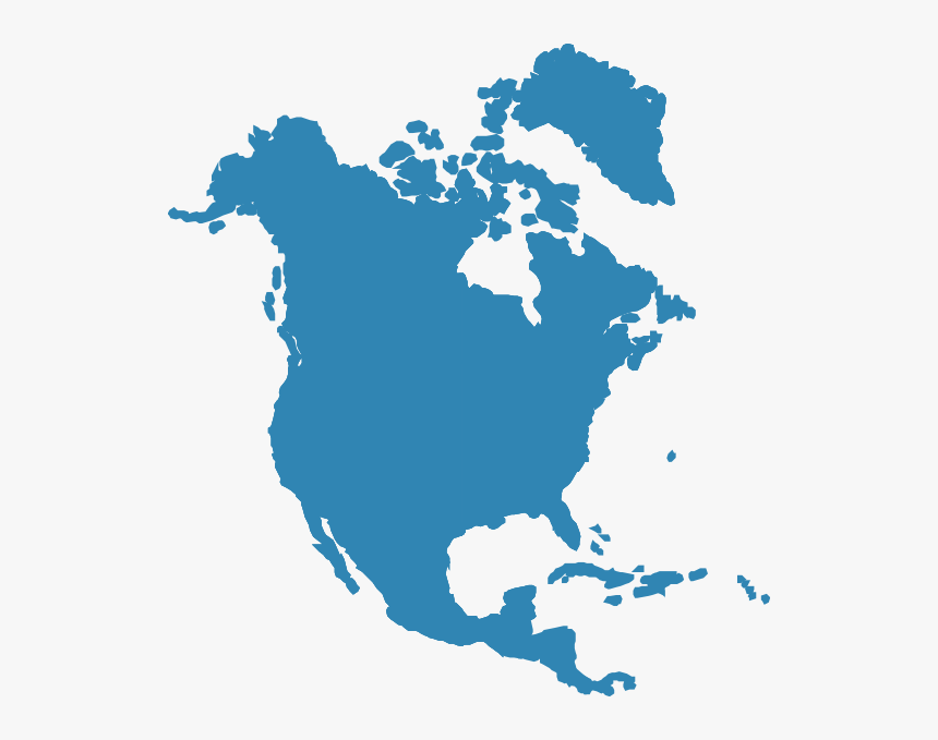 North America Map Guatemala , Png Download - North America Map Shape, Transparent Png, Free Download