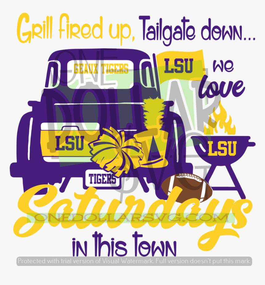 Svg Images For Lsu Football, HD Png Download, Free Download