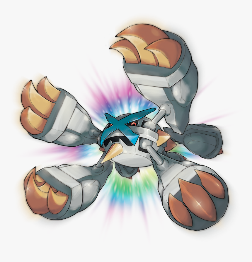 Shiny Mega Metagross Art, HD Png Download, Free Download