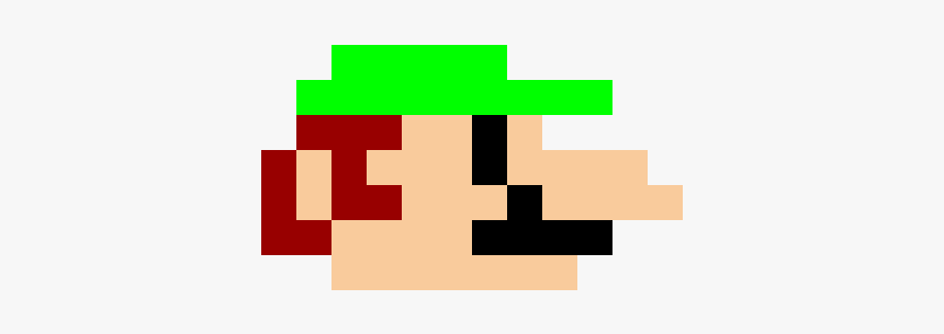 Weegee Head - Mario Walking Pixel Art, HD Png Download, Free Download