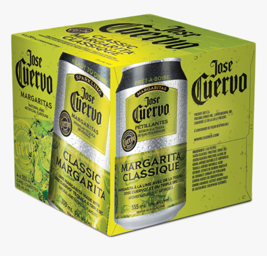 Jose Cuervo Sparkling Classic Margarita 4 X 355 Ml - Jose Cuervo Sparkling Margarita, HD Png Download, Free Download