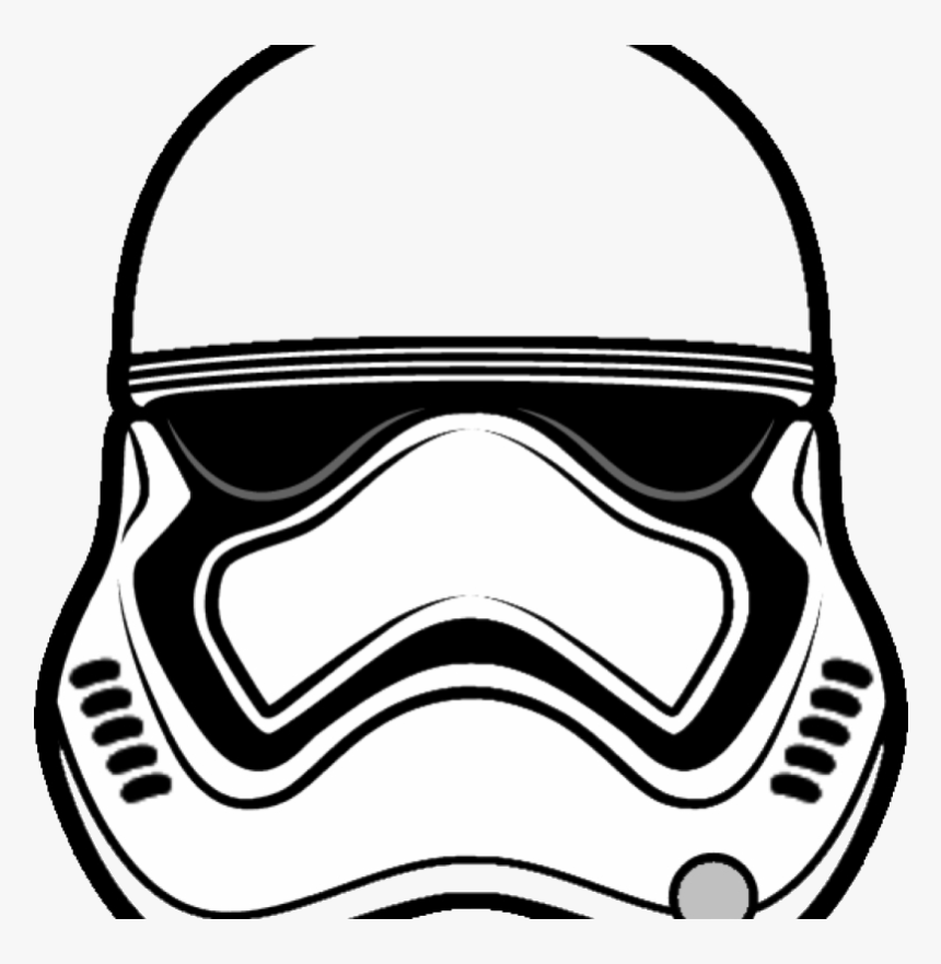 Stormtrooper Coloring Page Clipart First Order Pesquisa - First Order Stormtrooper Helmet Drawing, HD Png Download, Free Download
