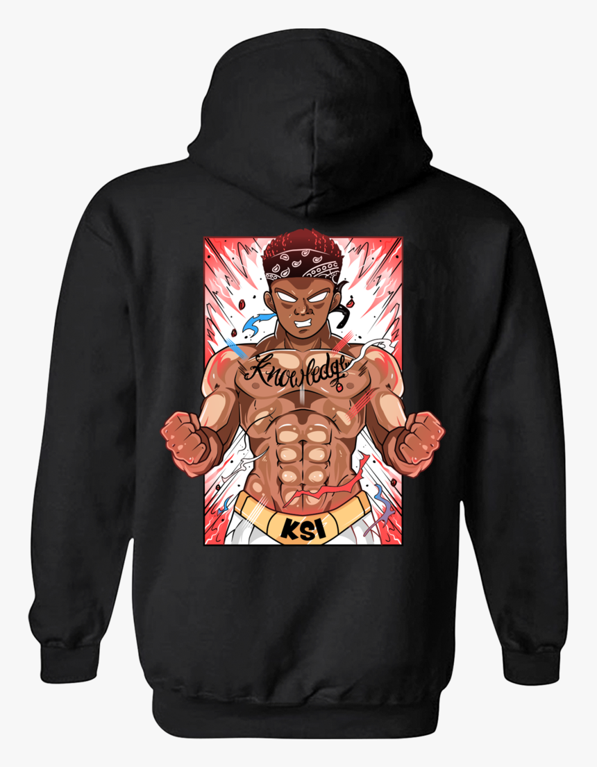 #teamksi Olagoku Fight Hoodie • 25august • Tictail - Military Green Gildan Hoodie Back, HD Png Download, Free Download