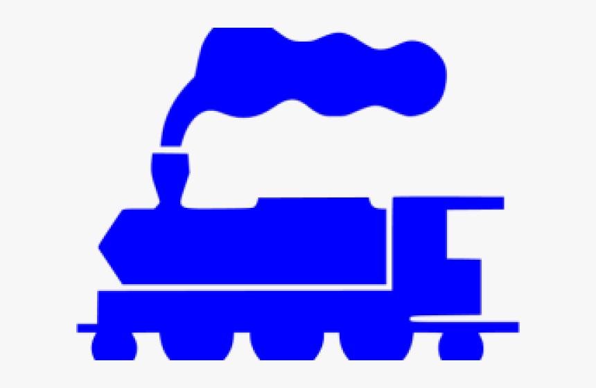 Long Clipart Blue Train - Steam Engine Icon Png, Transparent Png, Free Download