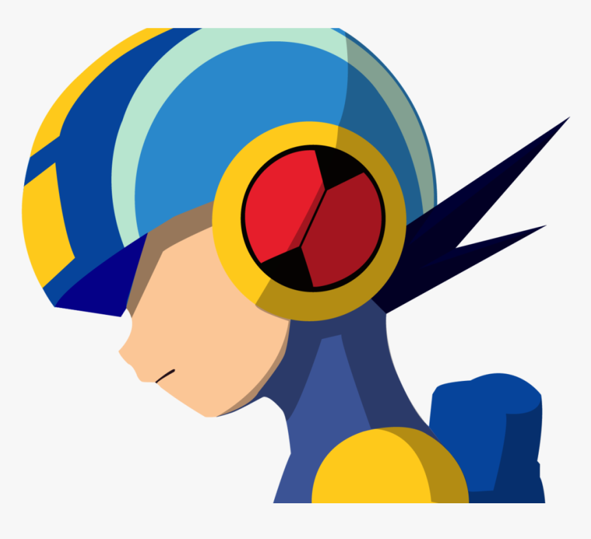 Mega Man Exe Side Profile With Shadow By Hamptc - Mega Man Side Profile, HD Png Download, Free Download