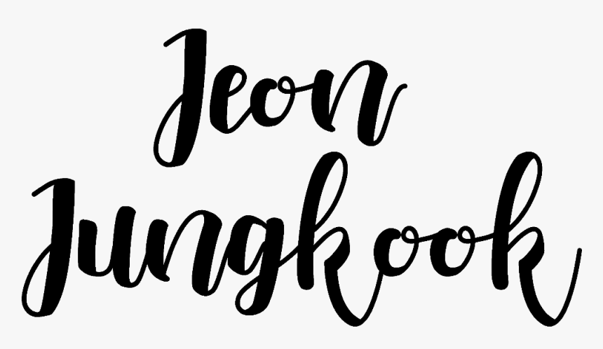 Font Jeon Jungkook Bts 💕 ⚠️important Importante - Jeon Jungkook Name Font, HD Png Download, Free Download