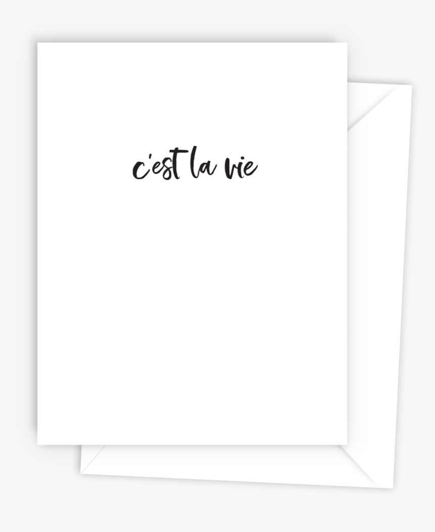 Sympathy Cestlavie Blankcard Mockup - Paper, HD Png Download, Free Download