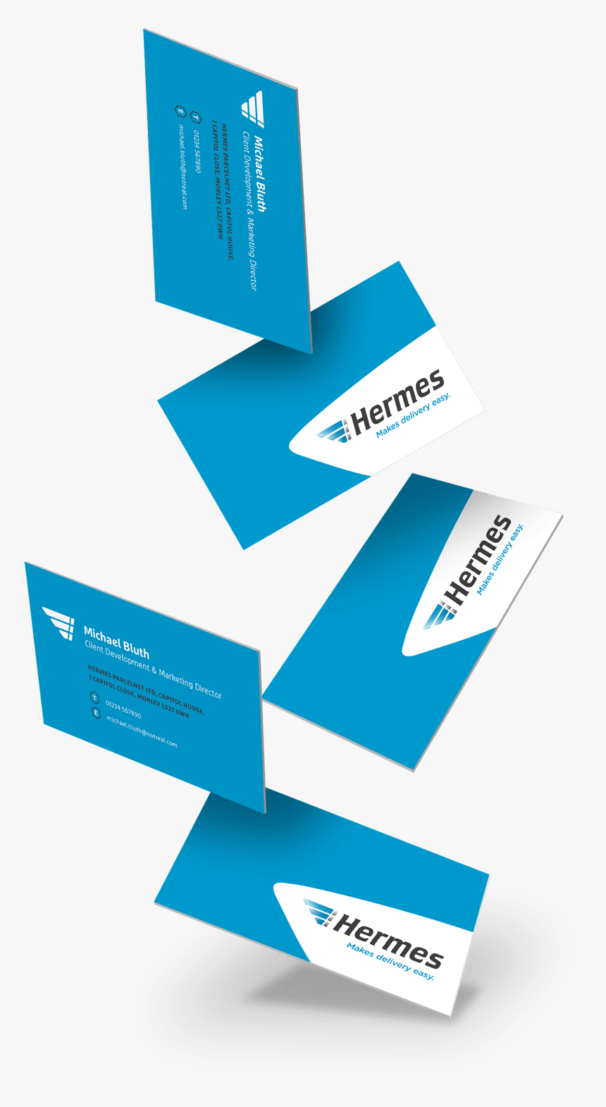 Hermes Business Cards"
 Width="794"
 Height="1490", HD Png Download, Free Download