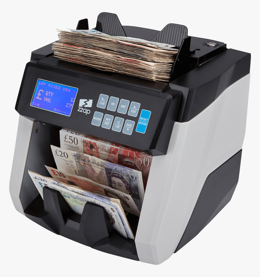 Zzap Nc60 Banknote Counter - Money Counting Machine, HD Png Download, Free Download