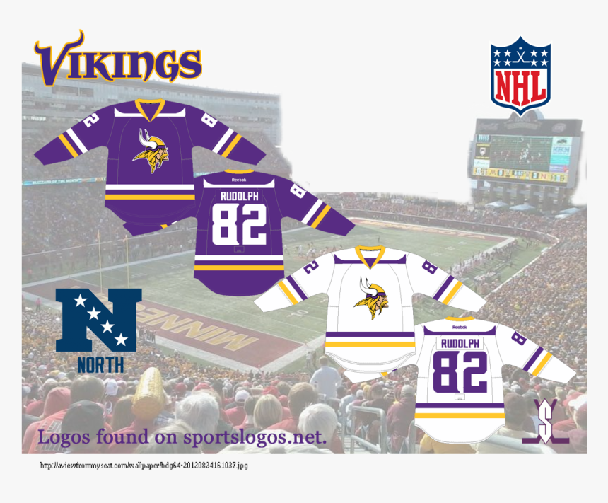 Transparent Minnesota Vikings Clipart - Minnesota Vikings Hockey Jersey, HD Png Download, Free Download