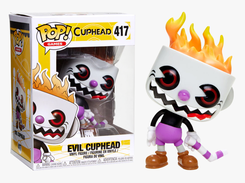 Evil Cuphead Us Exclusive Pop Vinyl Figure - Evil Cuphead Funko Pop, HD Png Download, Free Download