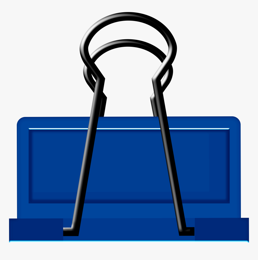 Blue Binder Clip Art, HD Png Download, Free Download