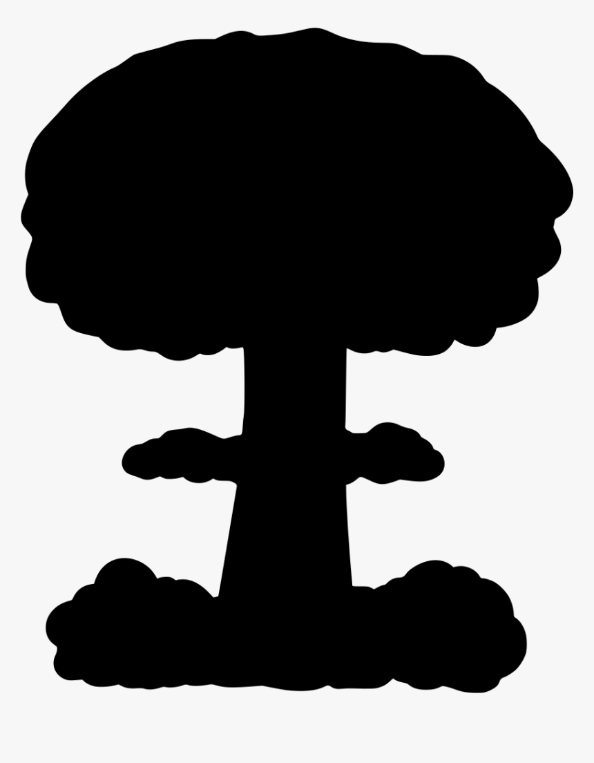 Watchmen Minimalist - Mushroom Cloud Silhouette Png, Transparent Png, Free Download