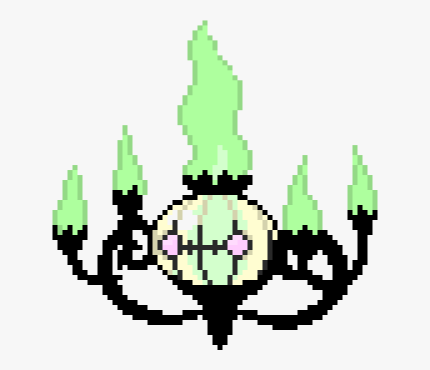 Pixel Art Pokemon Chandelure, HD Png Download, Free Download