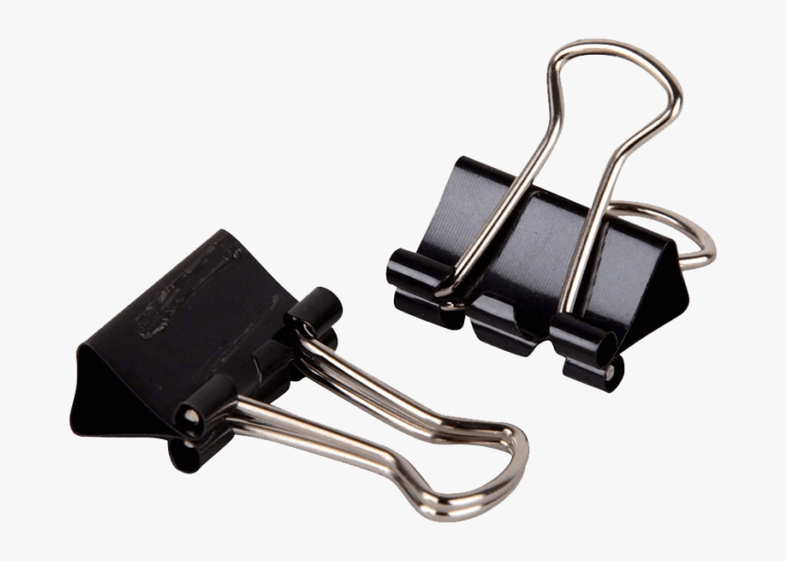 chrome binder clips