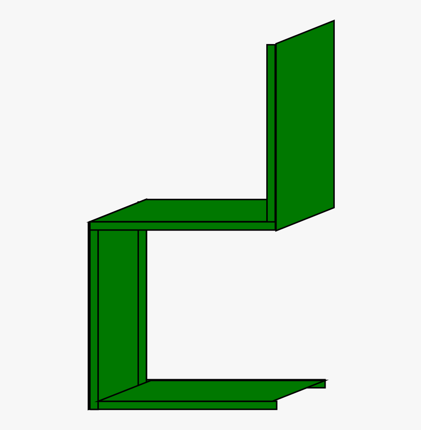 Minimalist Green Chair Side View, HD Png Download, Free Download